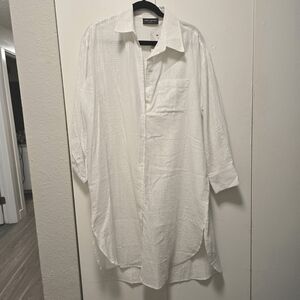 NWT Button-down Shirt Dress/Cover-up
